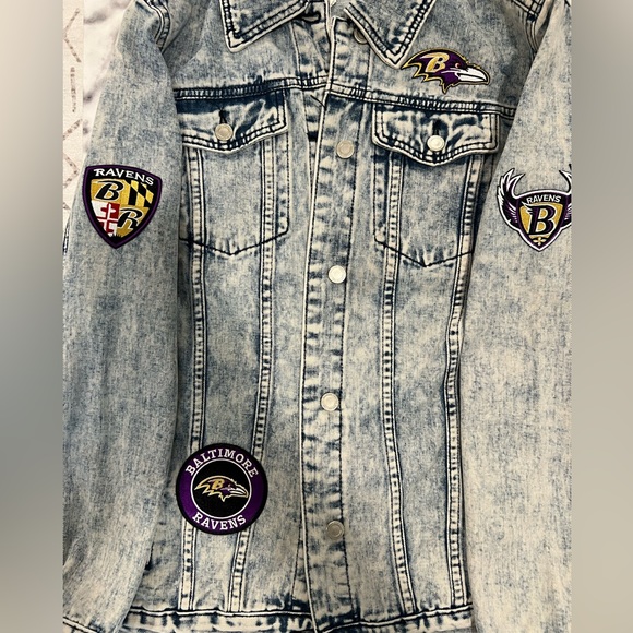 Custom Baltimore Ravens Jean Jacket - Picture 4 of 4